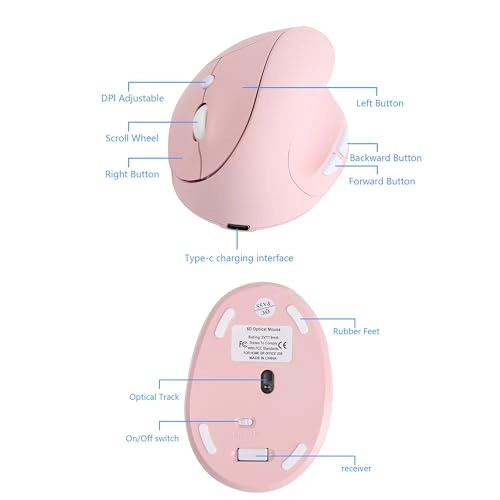 Ergonomic Vertical Mouse - Wireless