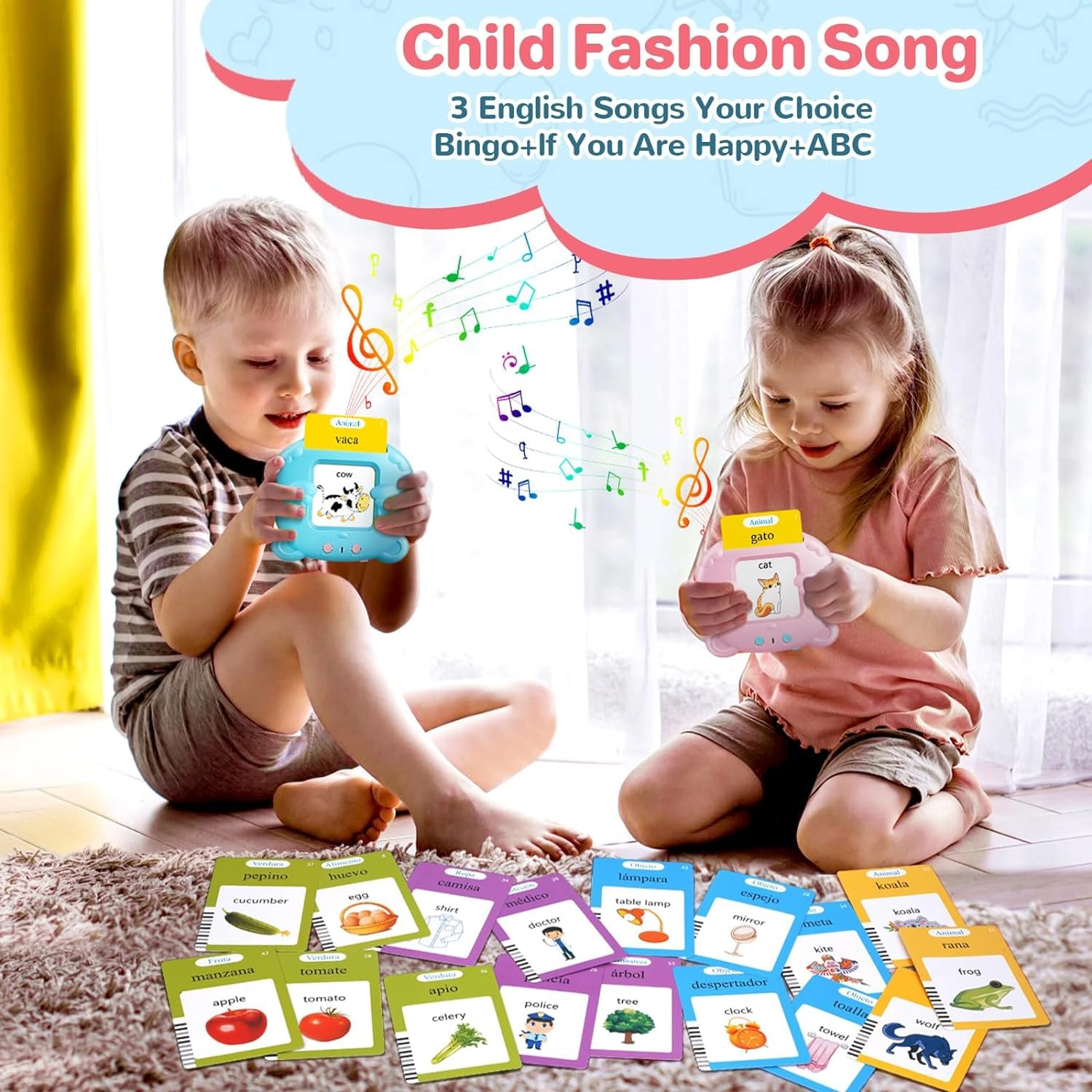 Talking Flash Card - 3+ 1 pieces