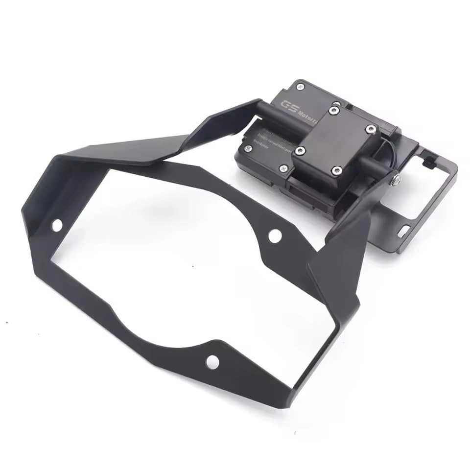 Motorcycle Bracket Mount Smartphone GPS Holder - Cup Holder Mount Adjustable Orange Black