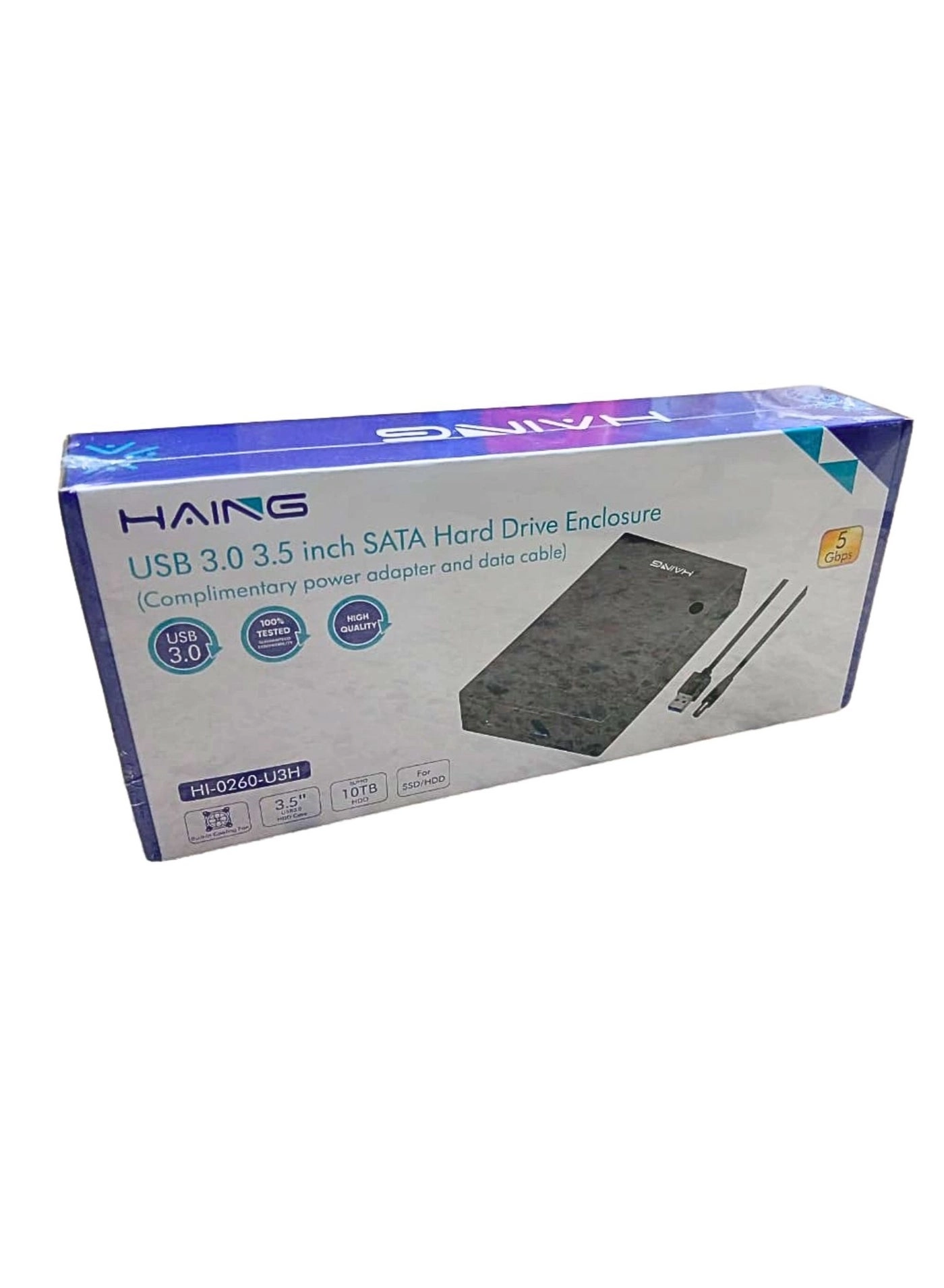 Haing SATA Hard Drive Enclosure - USB 3.0 3.5 inch