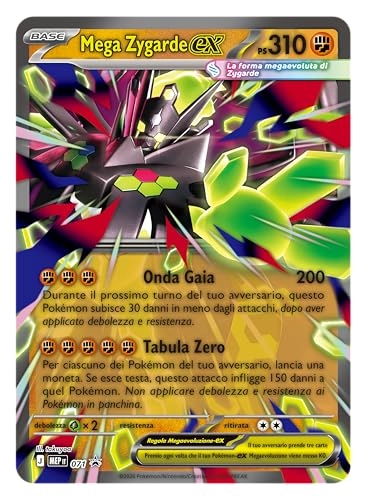 Mega Zygarde-ex Premium Collection - Italian edition one promotional card eight expansion packs