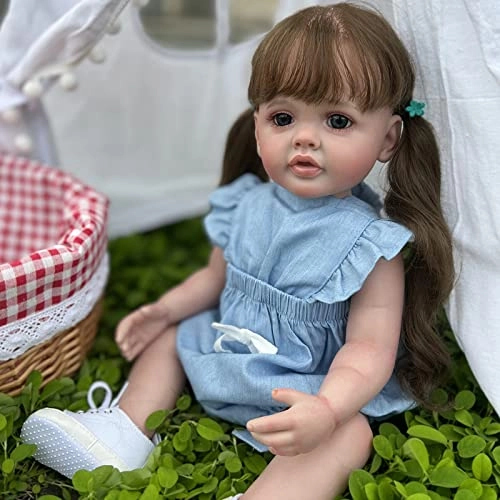 Reborn Doll - 22 Inches (55 cm) Vinyl Girl Sleeping Ages 3+