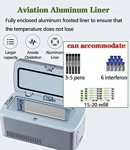 Insulin Cooler Refrigerated Box - Portable 6-8h Battery