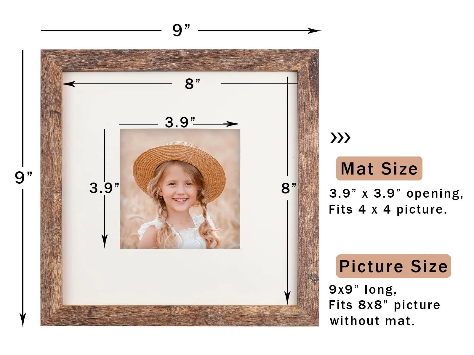 Picture Frame - 8x8 1.0 Count