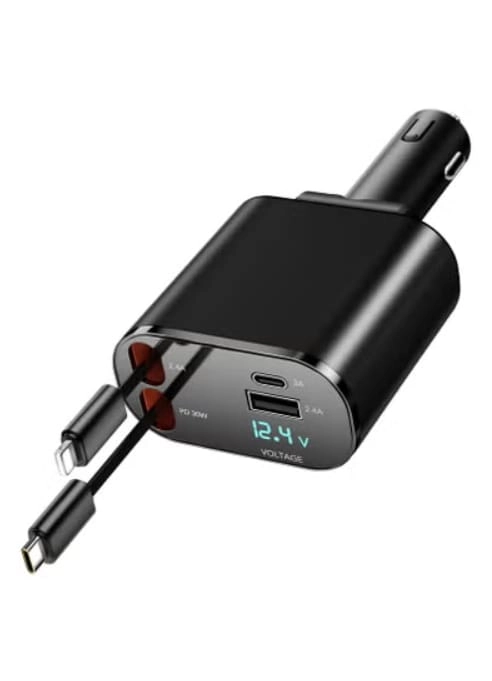 RADIOTRONICS Retractable Car Charger