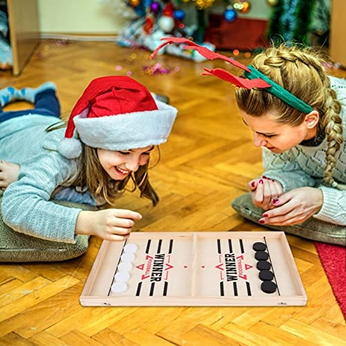 Sling Puck Game - 2 in 1 Wooden