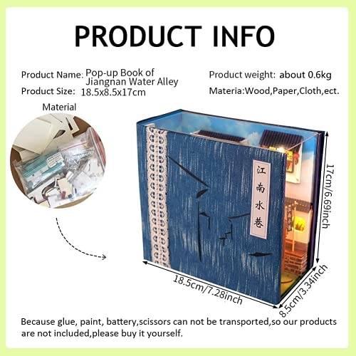 Miniature Wooden Dollhouse Furniture Kit - Creative Room 1:24