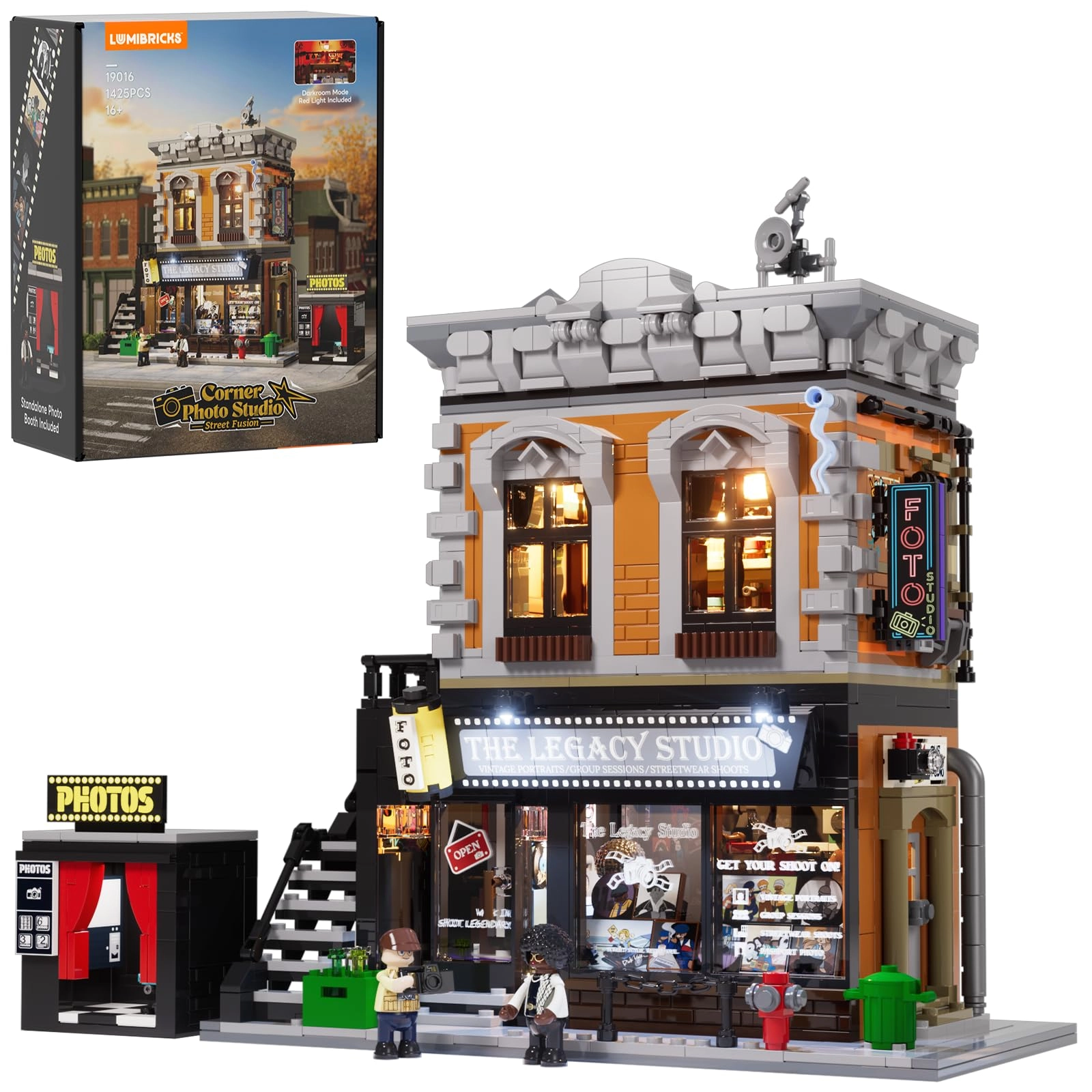 Lumibricks Street-Fusion Corner-Photo-Studio - 1425 pcs