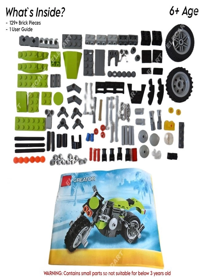 3-in-1 Harley Cruiser - 129 pcs