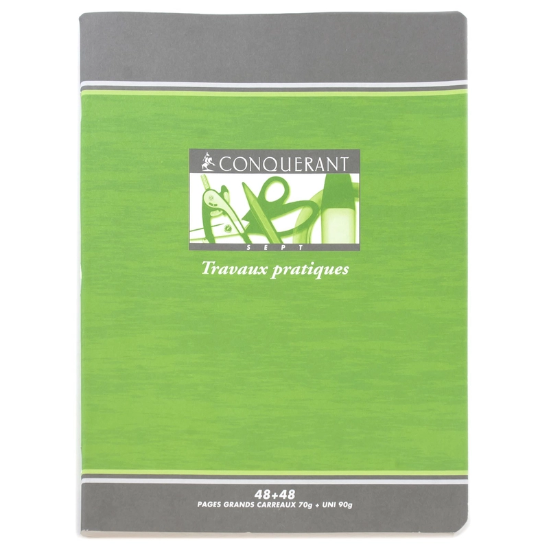 Travaux Pratiques Notebook Softcover - Grid 24 Sheets
