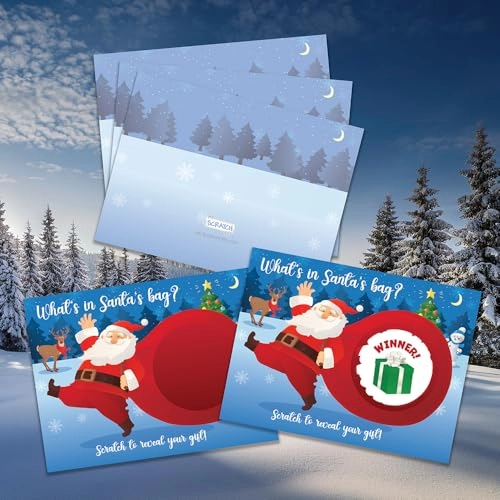 Santa's Bag Holiday Scratch Off Game Cards - English 26 Adult