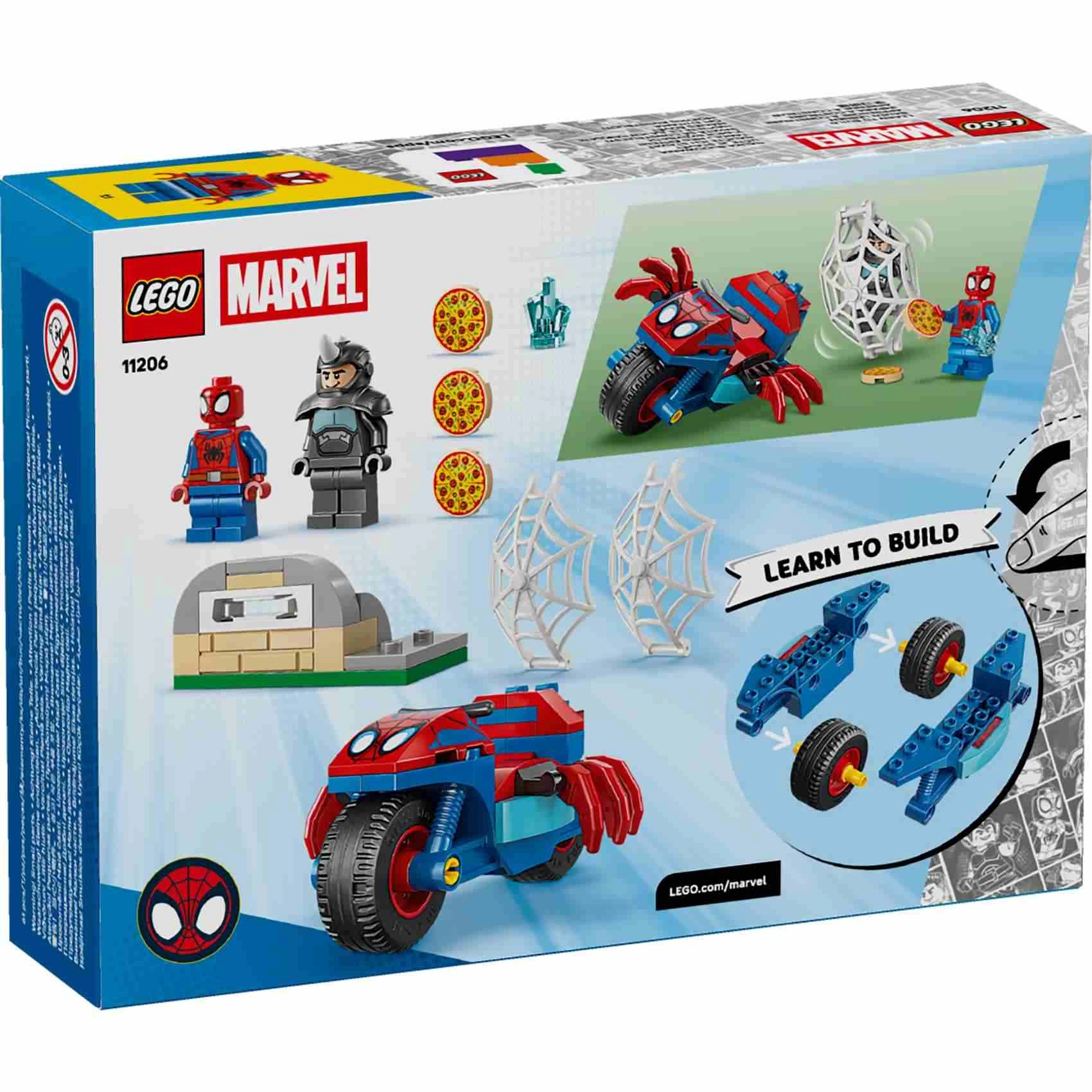 Spidey on his Motorcycle vs. Rhino - Marvel