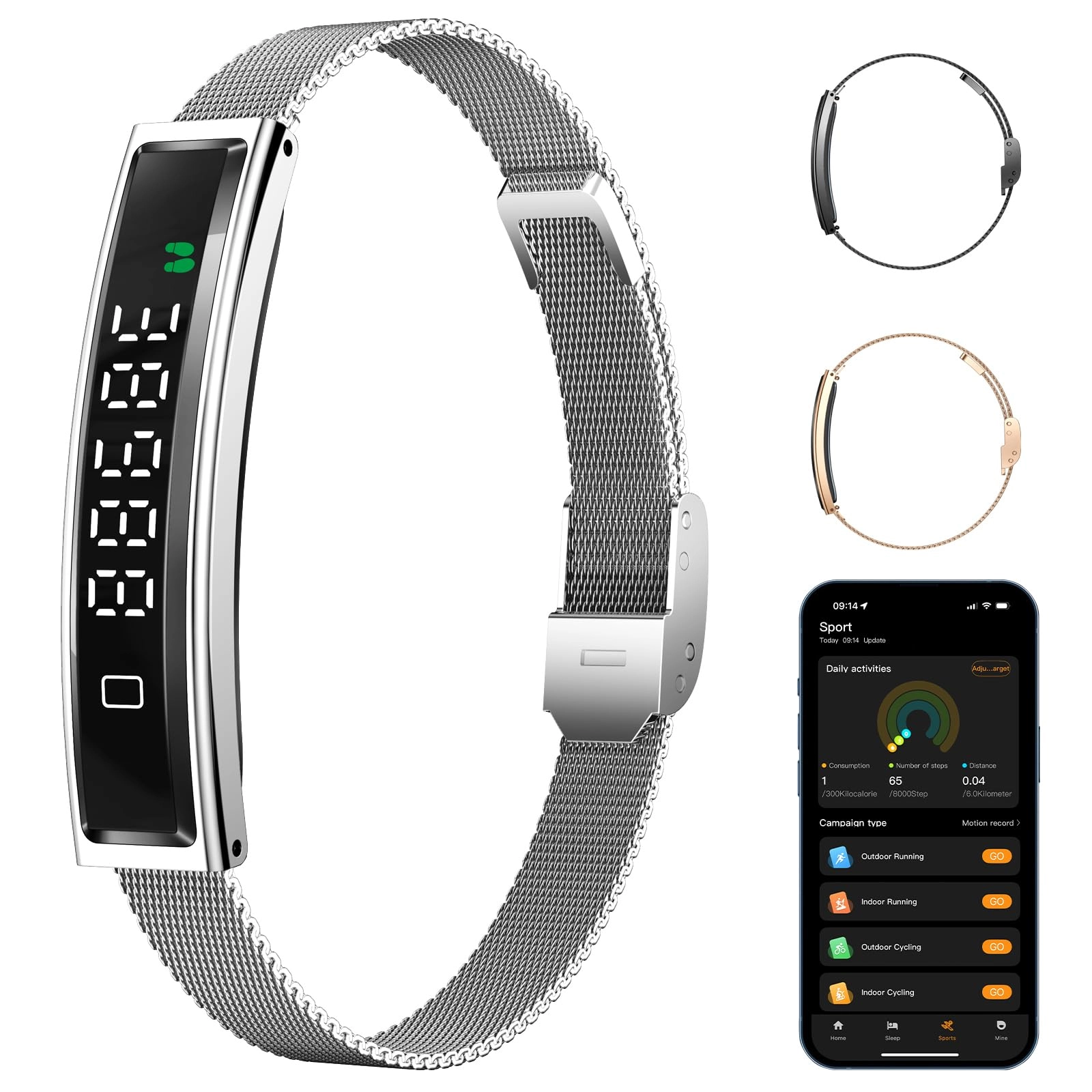 LICNPHLL Smart Bracelet - Touch Screen Heart Rate
