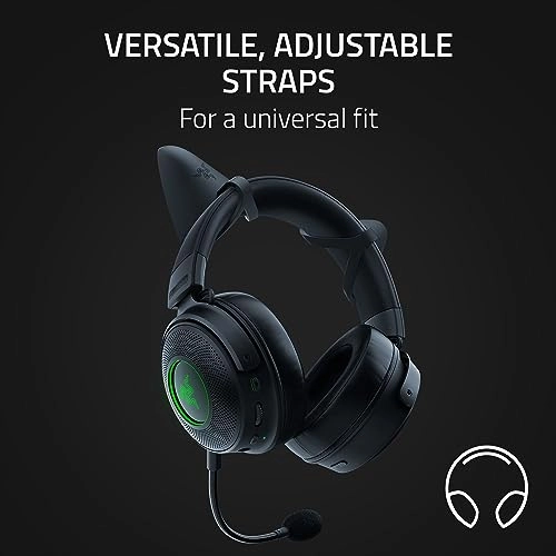 Kitty Ears V2 for Headsets - Clip-on Universal Fit Adjustable Straps