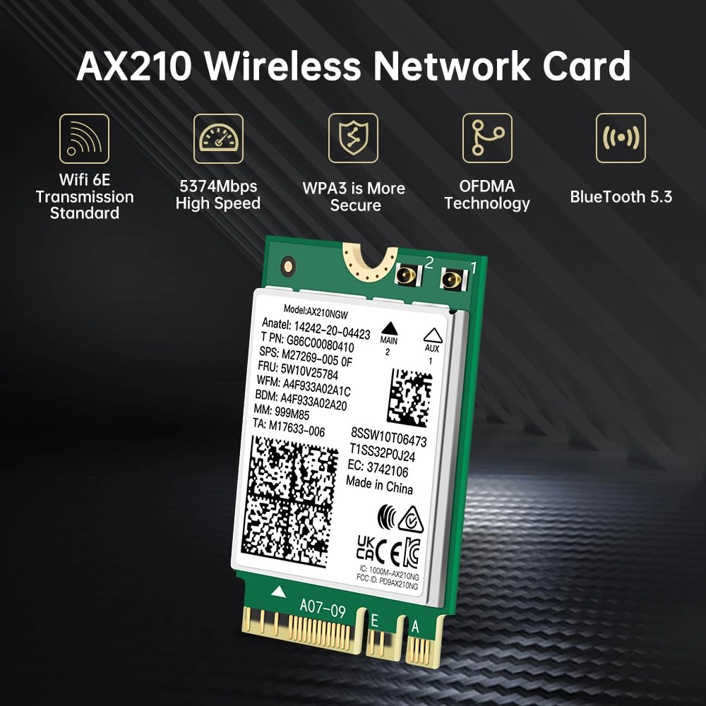 AX210NGW - Tri-Band M.2 2230 Wi-Fi 6E