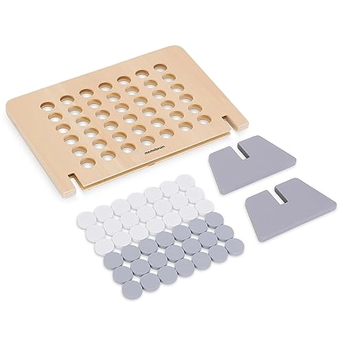 4 IN A ROW - Wooden 42 Discs