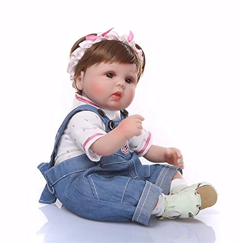 Reborn Baby Doll - 17 inch 42cm soft cloth body Bundle