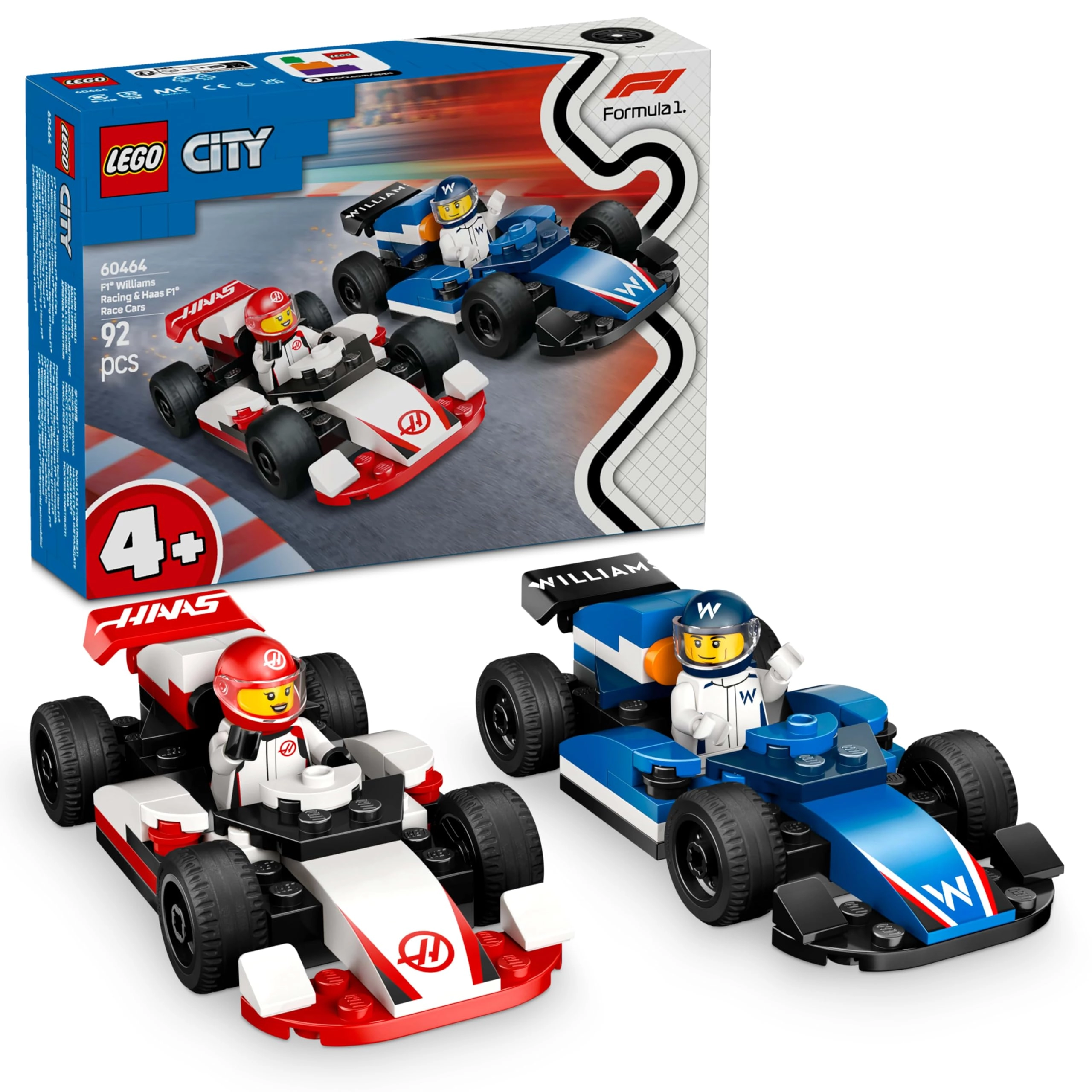 LEGO City F1 Williams Racing & Haas F1 Race Cars - Vehicle