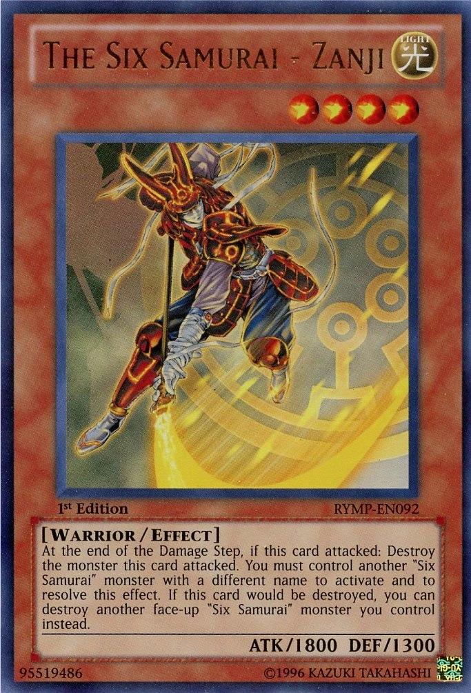 Yu-Gi-Oh! The Six Samurai - Zanji RYMP-EN092 - 1st Edition
