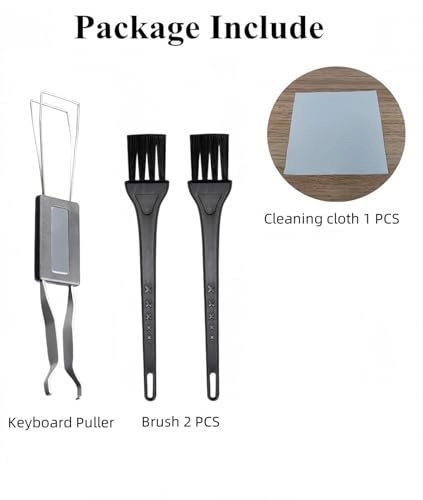 Keycap Puller - 2 in 1 2 Pcs Keyboard Brush