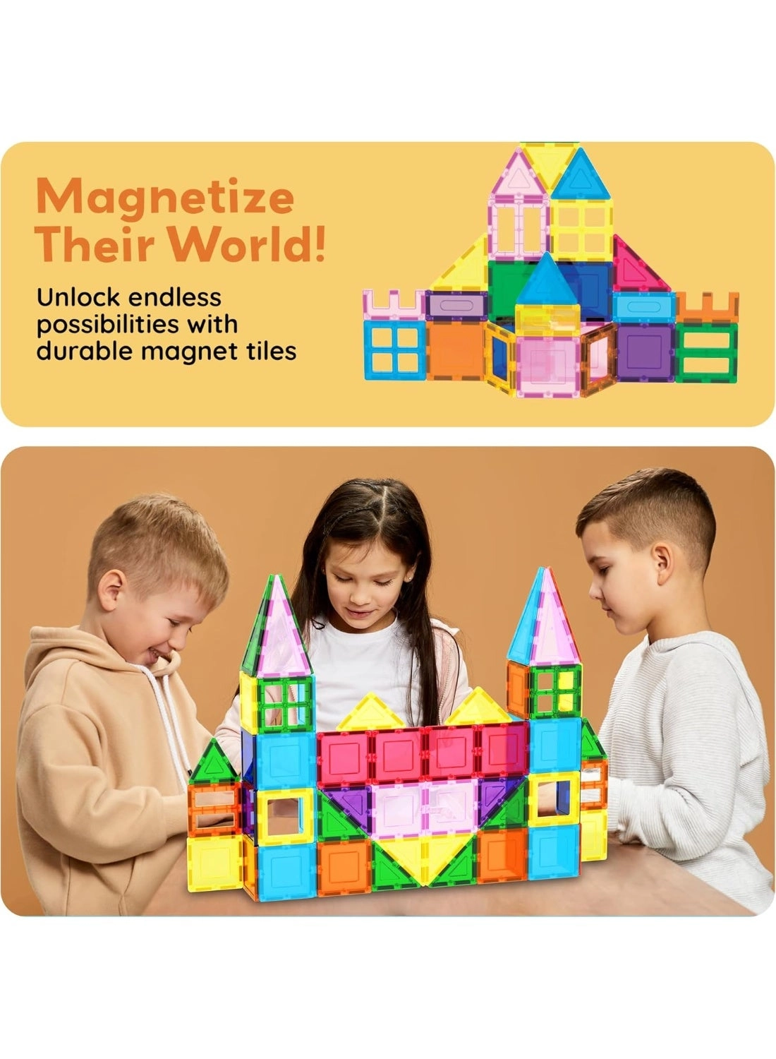 Magnetic 3D Blocks - Architecture 101 pcs