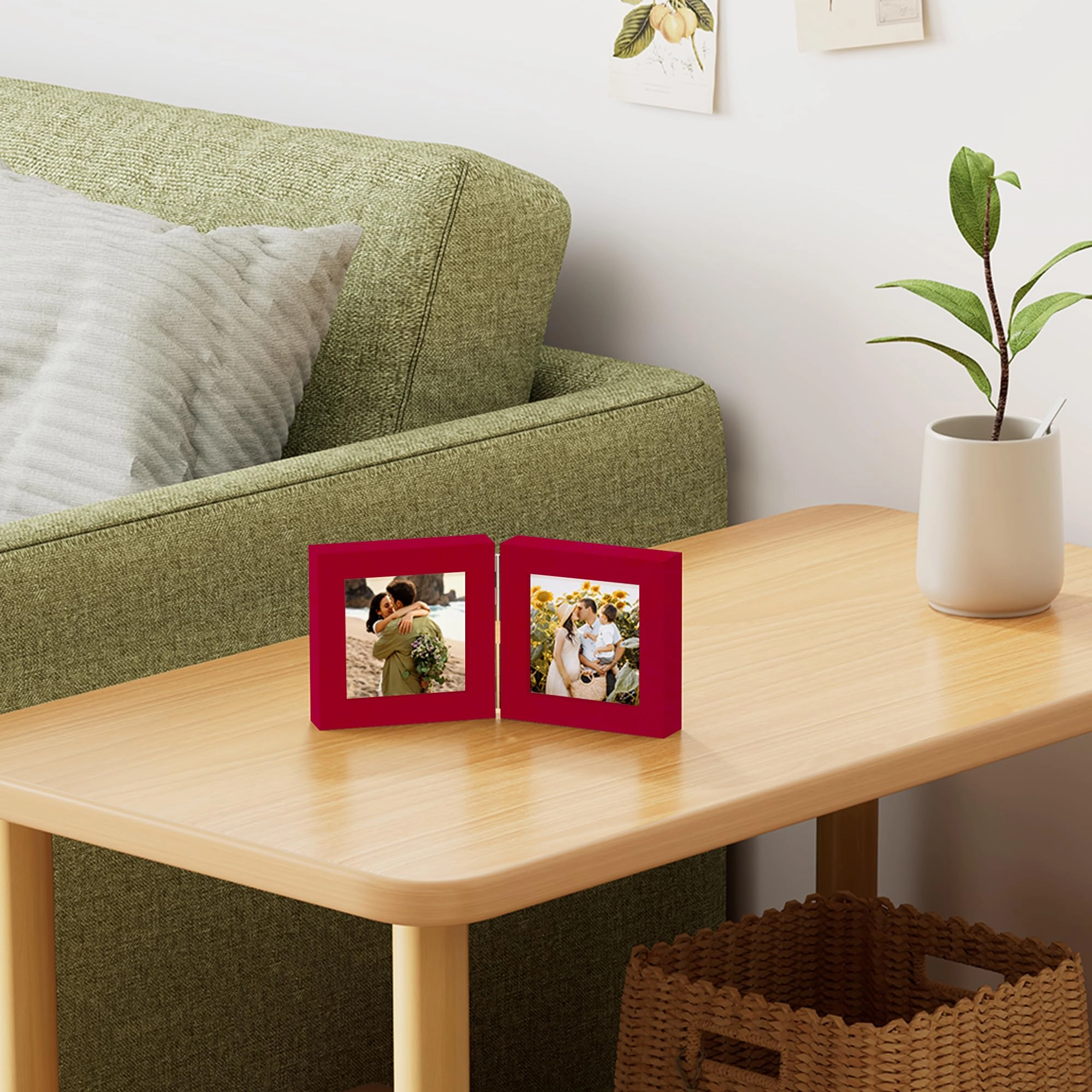 Double Picture Frame - 4x4 2.0 Count