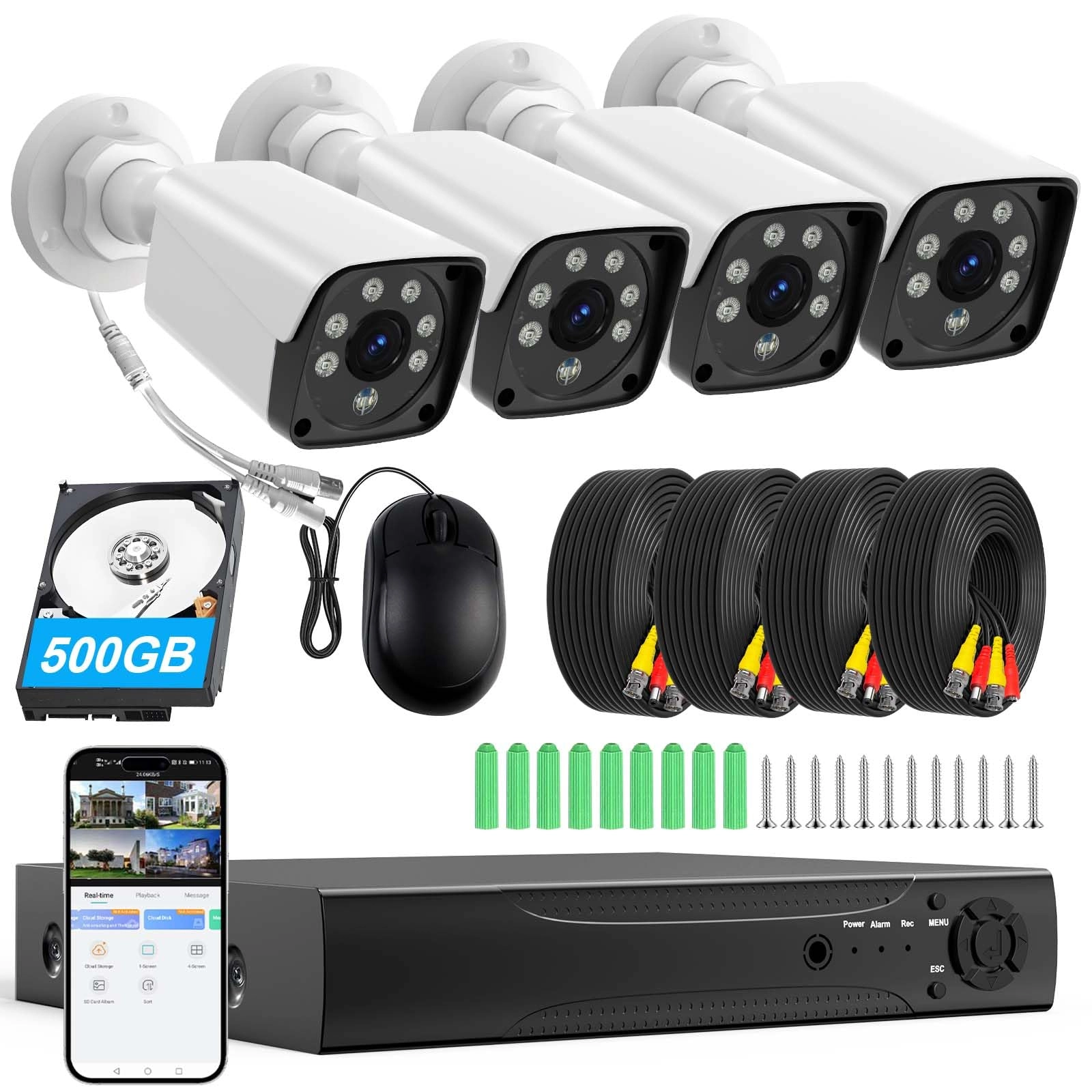 KTKTVE CCTV-500G - 4 channels 5MP