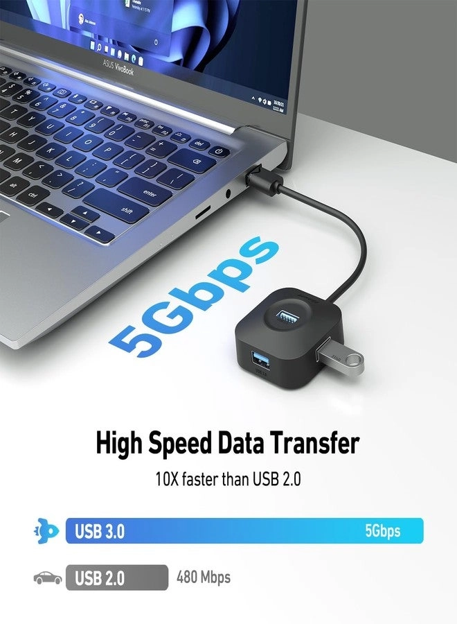 USB 3.0 Hub - 4 Ports USB A Ultra Compact