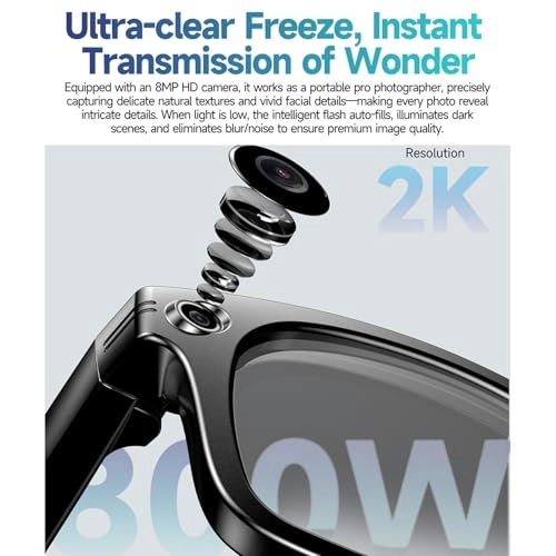 Ai Translator Sunglasses - 8MP 32GB Bluetooth