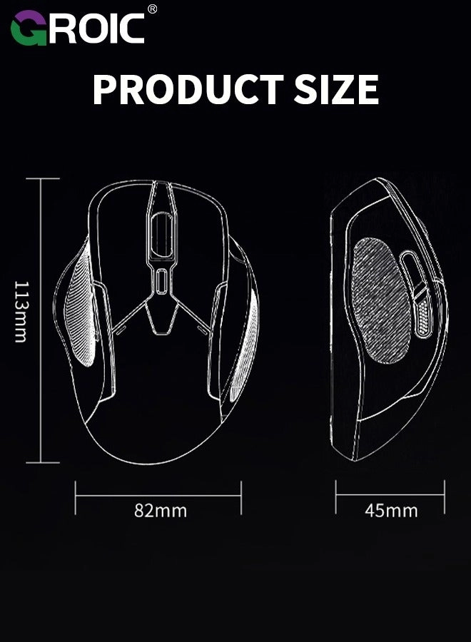 LED Slim Silent Mouse - Wireless
