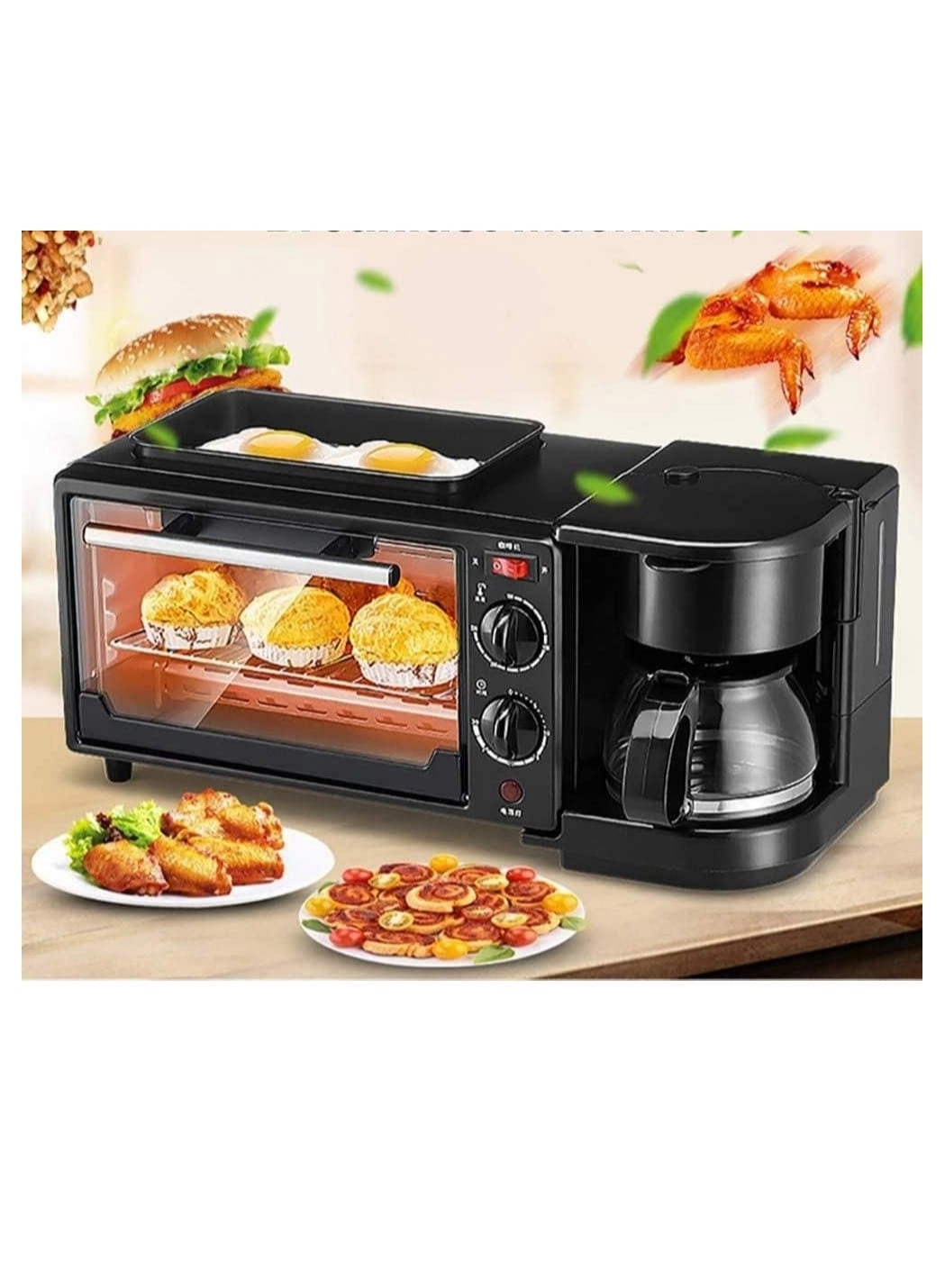 kohelia 3 in 1 Electric Mini Oven Toaster - 9L