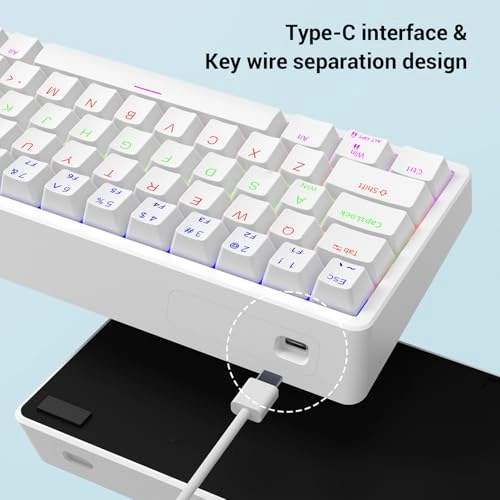 68 Key Wired Mechanical Keyboard