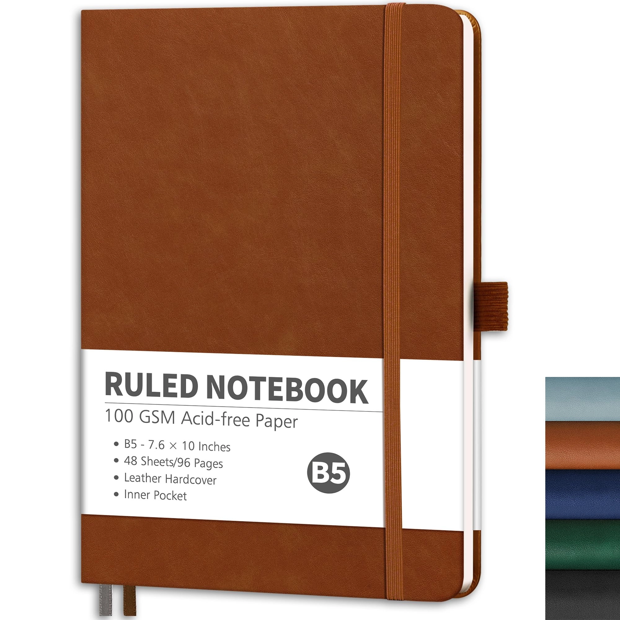 rettacy Notebook B5 - Lined 96 Pages