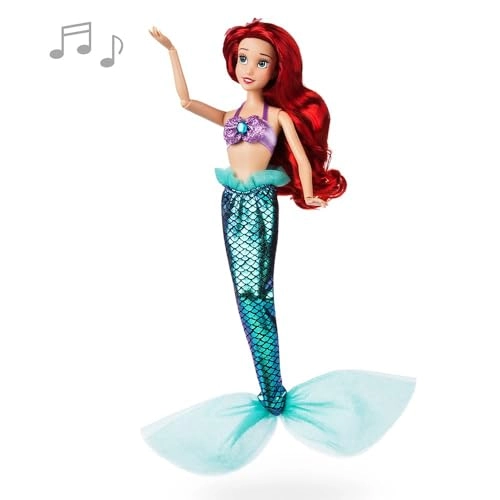 Ariel Singing Mermaid Doll - Shimmering Costume Organza Tail Ages 3+