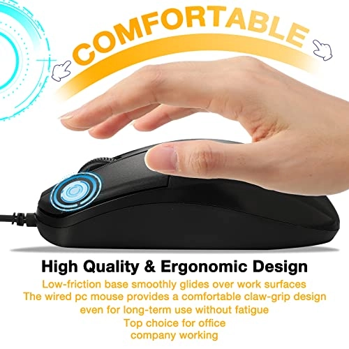 1000DPI 3-button USB Mouse - Wired