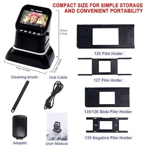Film Scanner - 22MP 14MP 1080P LCD