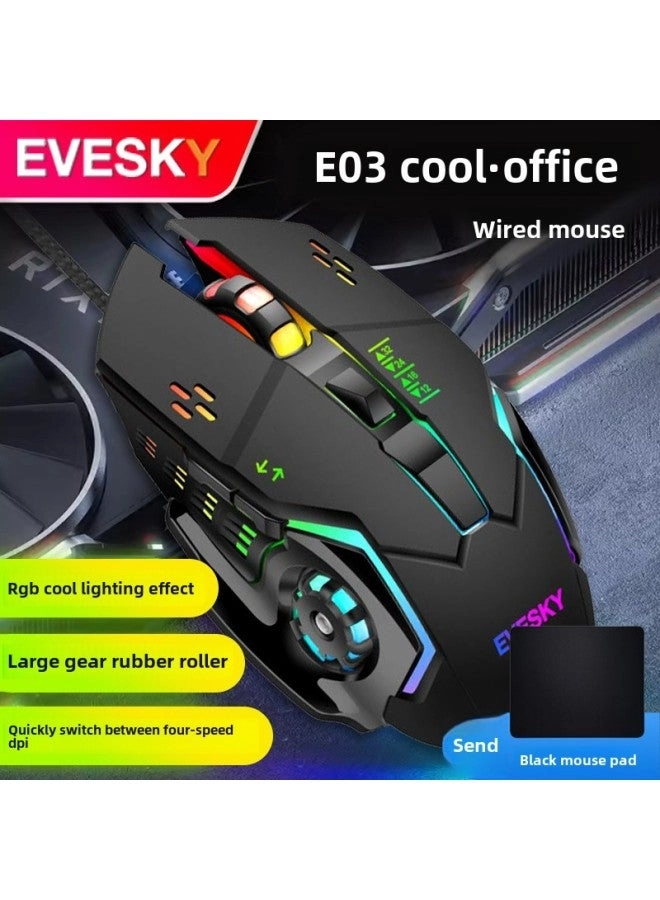 Mute Silent Mouse - Wired