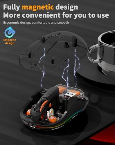 Transparent RGB Tri-Mode Mouse - Wireless