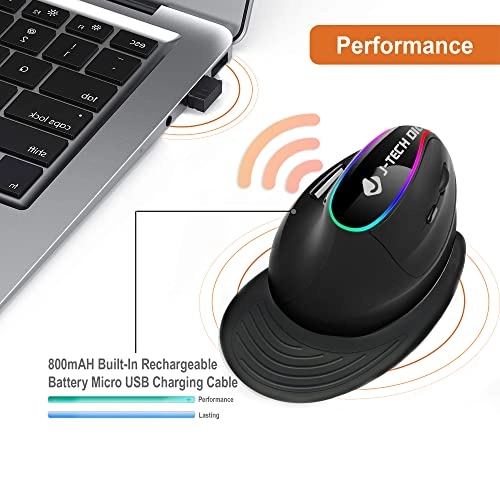 V638 Vertical Ergonomic Mouse - Wireless