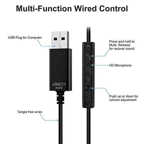 USB Headphone Wired Headphone