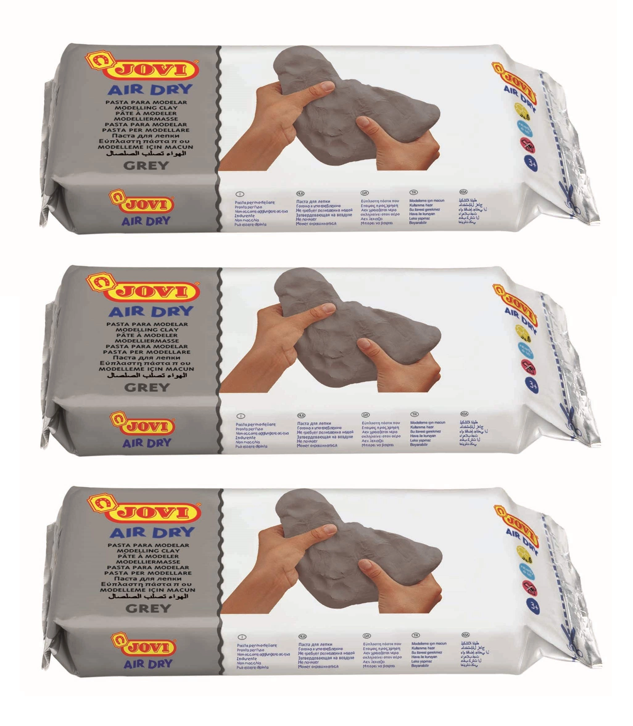 Air Dry Modeling Clay - 500g 3 pcs.