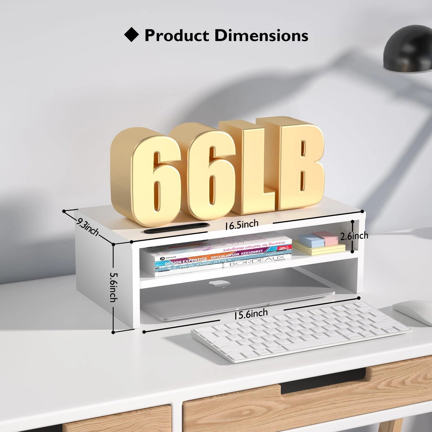 Wood Monitor Stand Riser