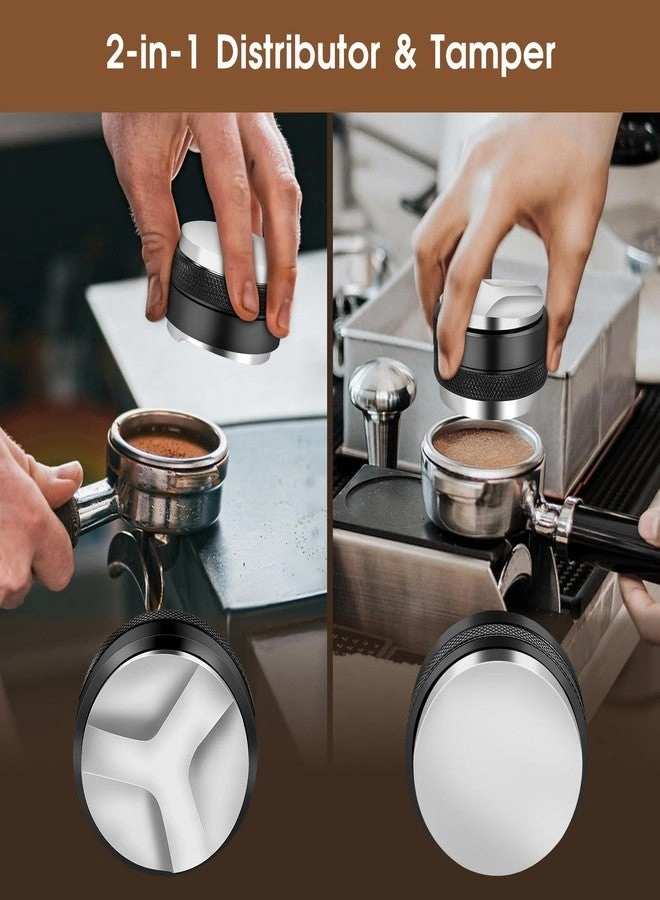 Knock Box - Fits 51mm + Tamping Station + Coffee Tamper + Distributor + WDT Distribution Tool + Dosing Funnel + Puck Screen