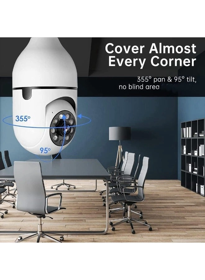 Wifi Surveillance Light Bulb Camera 1080p Pack