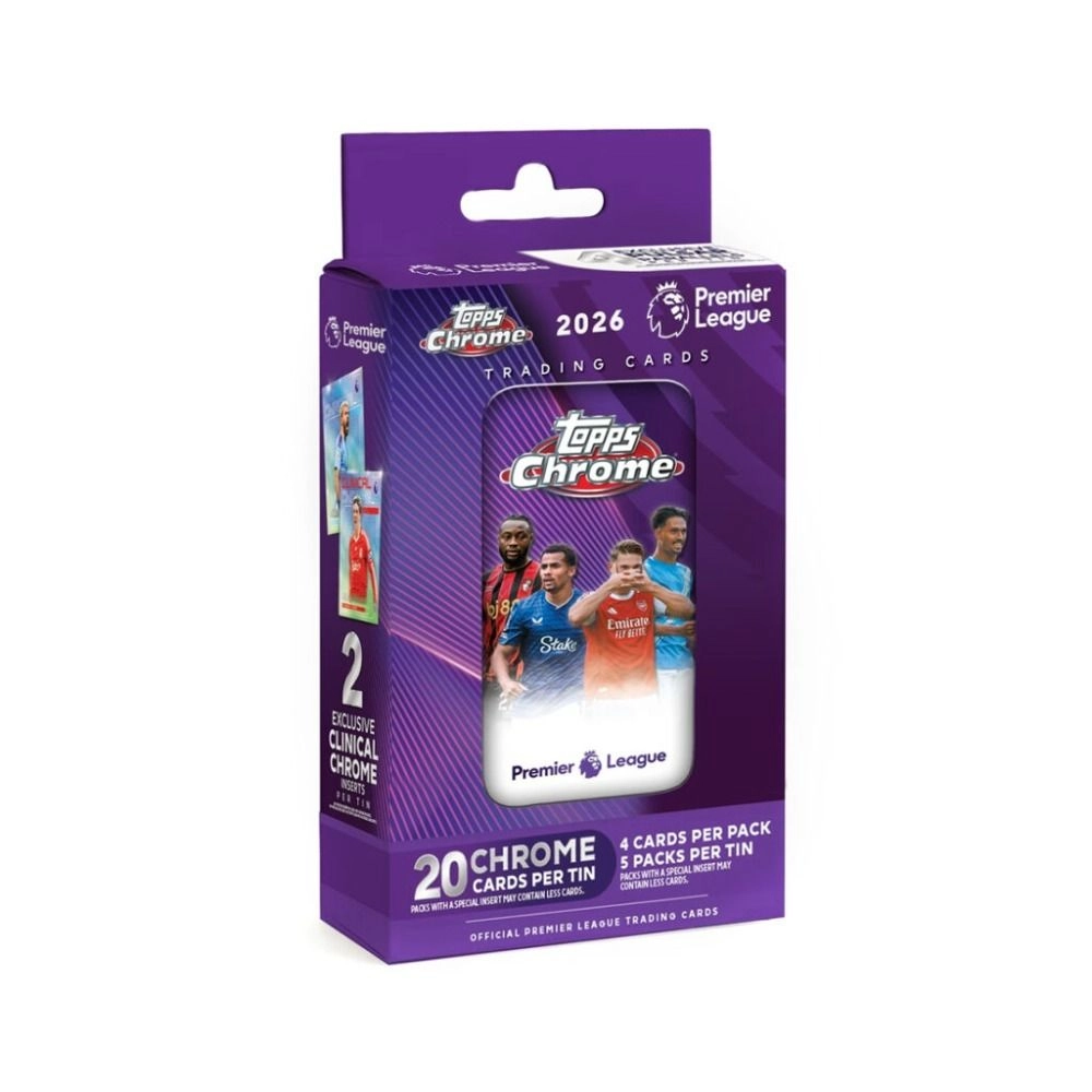 Topps Premier League Chrome 2026 - 5 Packs per Box 4 Cards per Pack