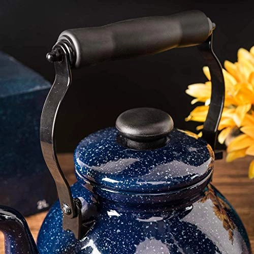 Whistling Kettle Teapot - Enamel 2 liters