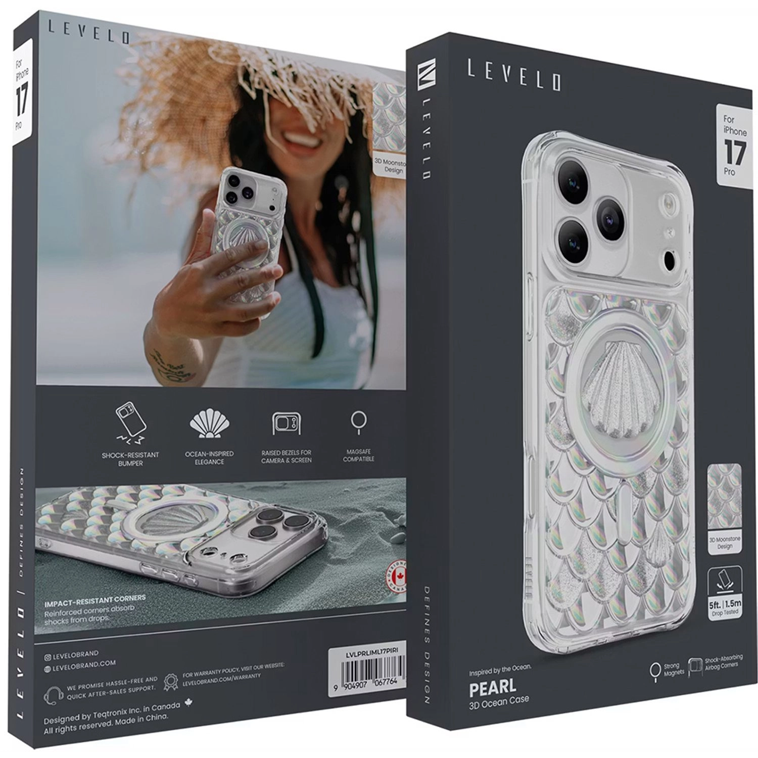 Pearl 3D Ocean Case with MagSafe for iPhone 17 Pro