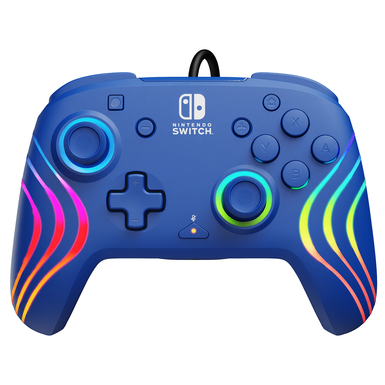 DIGITRONICS Nintendo Switch AFTER GLOW WAVE WIRED CONTROLLER - Black