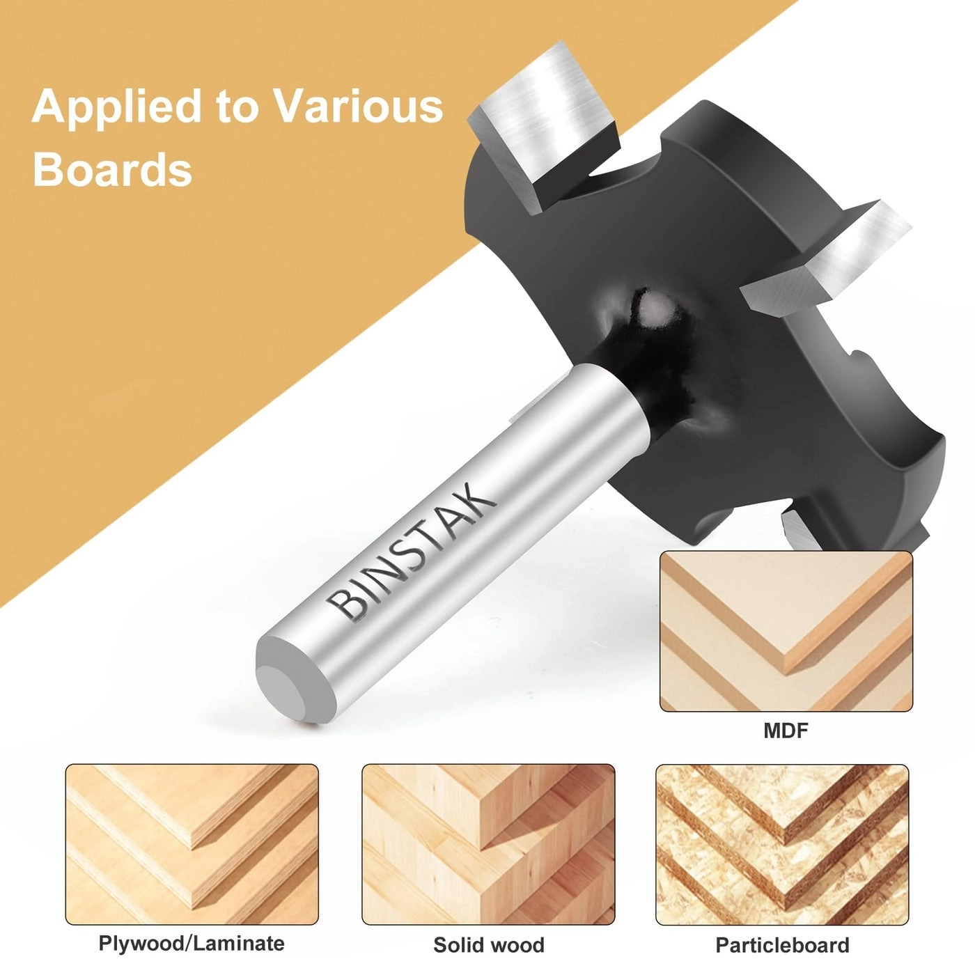 Cnc Spoilboard Surfacing Router Bit - 1-1/2"" 1/4"" 1