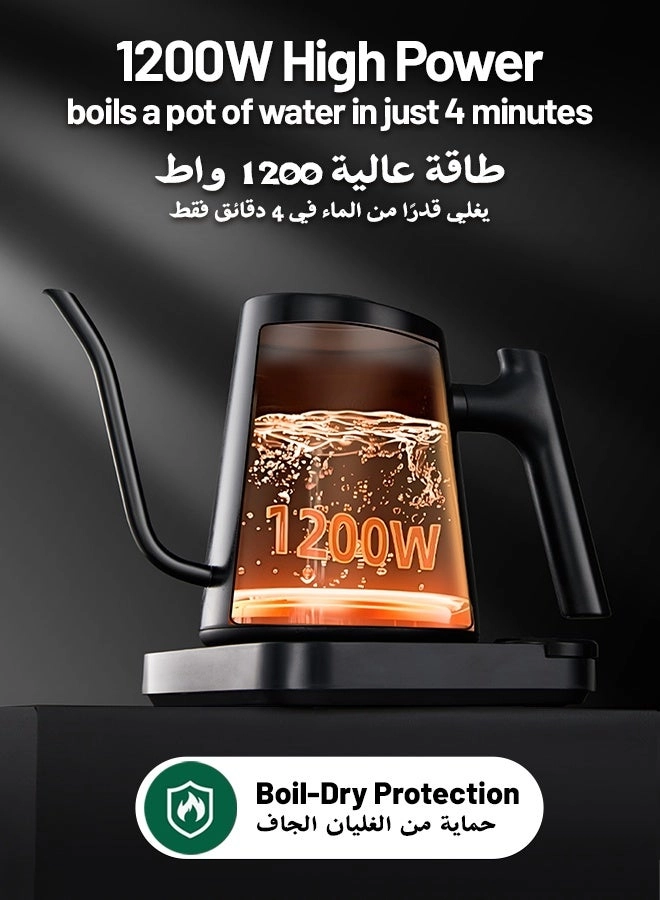 Temperature Control Gooseneck Electric Kettle